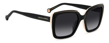 Women Carolina Herrera Sunglasses: HER 0143/G/S - Black Nude(2) - SpecSMART Eye Clinic (Diagonal View)